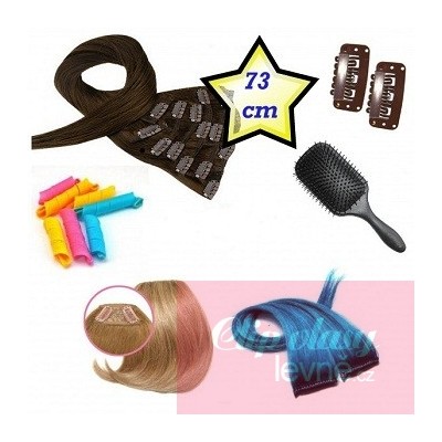 Clip-In Deluxe Paket – Clip Haare, 73 cm, echtes Remy-Menschenhaar