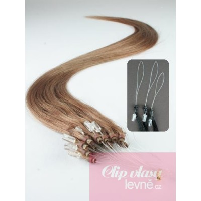 Haar für die Methoden Micro Ring / Easy Loop 40 cm – hellbraun