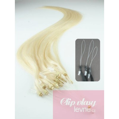 Haar für die Methoden Micro Ring / Easy Loop 60 cm – platin