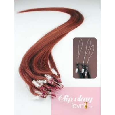 Haar für die Methoden Micro Ring / Easy Loop 40 cm – kupfer