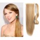 60 cm Clip-In-Pferdeschwanz/Zopf 100% japanische Kanekalon-Fasern gerade – naturblond/hellblond