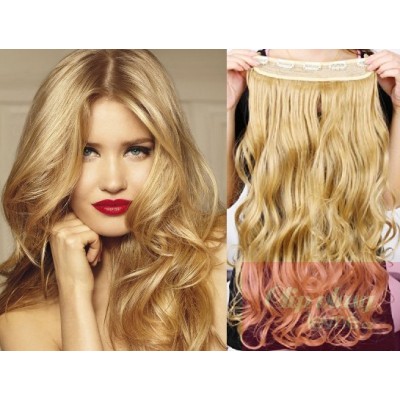 43cm Remy Clip-In Haarteil wellig – naturblond