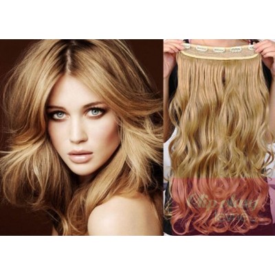 53cm Remy Clip-In Haarteil wellig – naturblond/hellblond