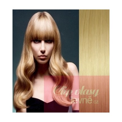 Clip-In-Stirnfranse aus 100% Remy-Menschenhaar – hellblond