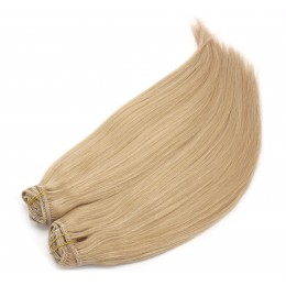 43 cm Remy Clip In Maxi Set, 100% Menschenhaar europäischen Typs - naturblond